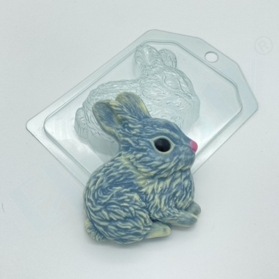  Пластиковая форма Кролик сидит боком