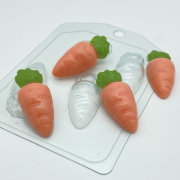  Пластиковая форма Морковка мультяшная МИНИ