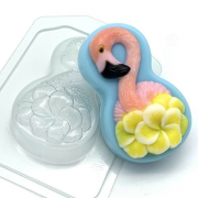 Пластиковая форма  8 Марта / Фламинго с цветами 